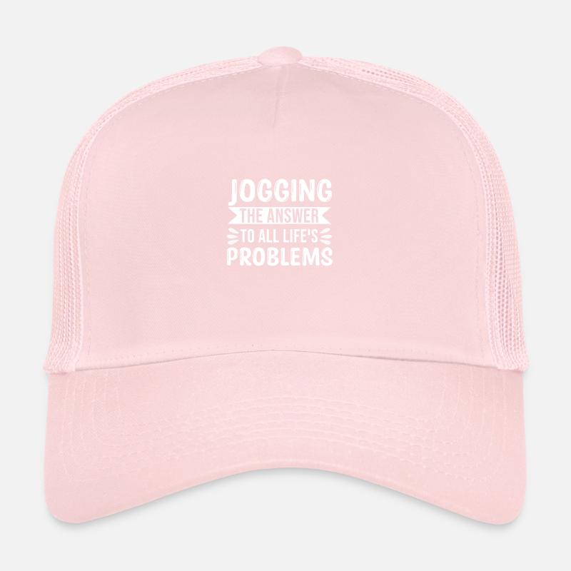 Jogging La réponse à tous les problèmes de la vie Casquette trucker 