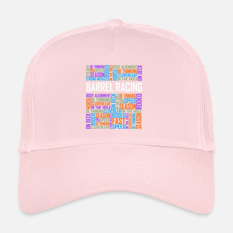 Barrel Racing - Words Trucker Cap