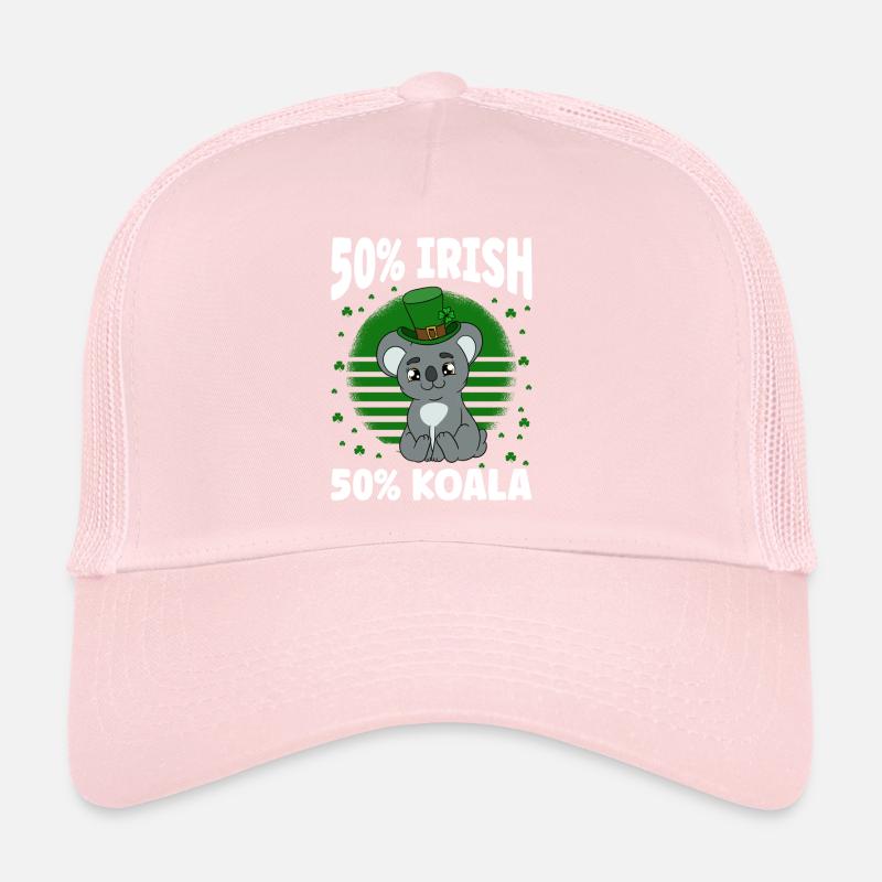 Koala mignon avec chapeau Saint Patrick Casquette trucker 