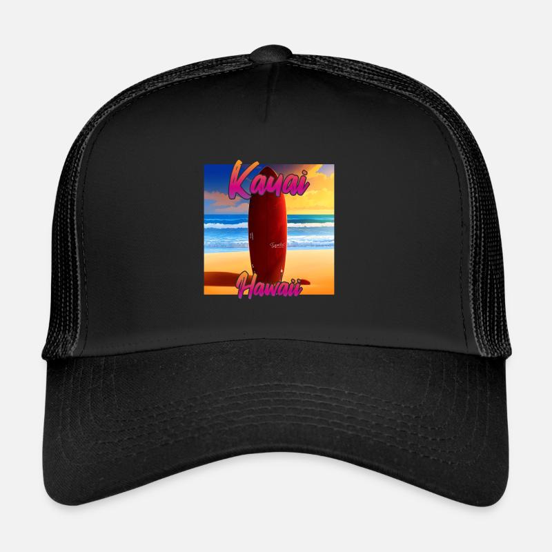 Surf à Kauai Casquette trucker 