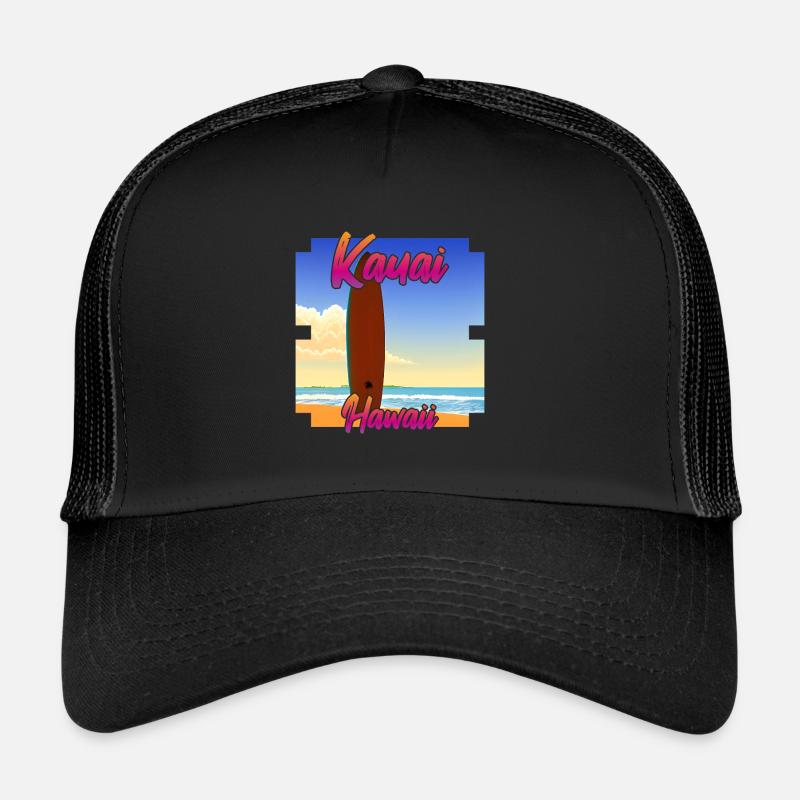 Surf à Kauai Casquette trucker 