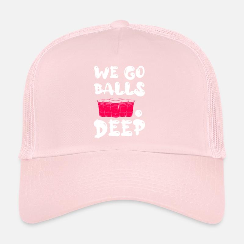 Beer Pong we go balls deep Bälle Bier Pong Trucker Cap