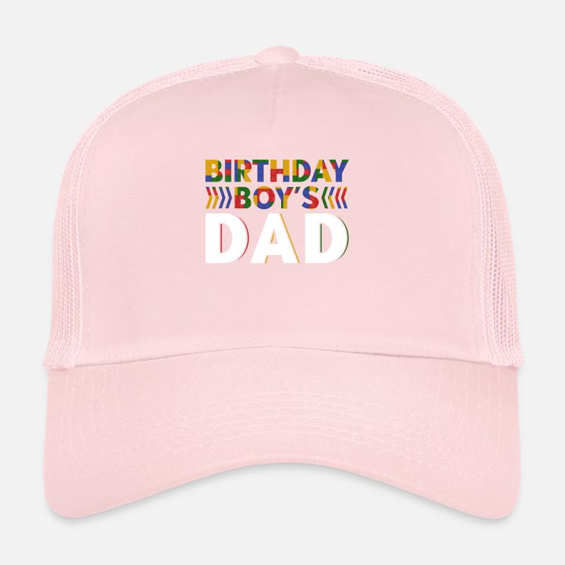 Le père d’un garçon d’anniversaire construit des blocs de construction Casquette trucker 