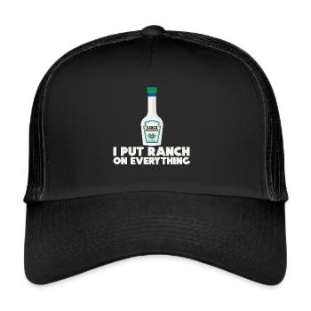 Ranch -Dressing -Ranch -Salad Dressing - Trucker Cap - black/black - Front