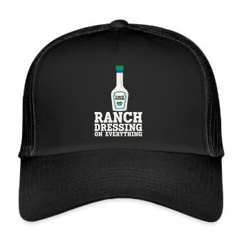 Ranch -Dressing -Ranch -Salad Dressing - Trucker Cap - black/black - Front