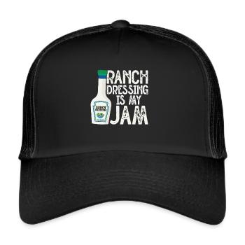 Ranch -Dressing -Ranch -Salad Dressing - Trucker Cap - black/black - Front