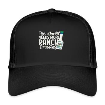 Ranch -Dressing -Ranch -Salad Dressing - Trucker Cap - black/black - Front