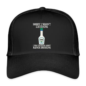 Ranch -Dressing -Ranch -Salad Dressing - Trucker Cap - black/black - Front