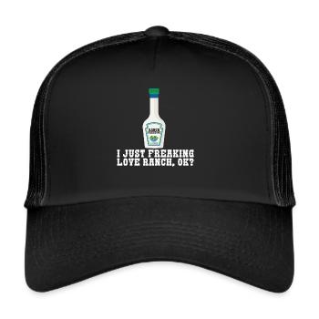 Ranch -Dressing -Ranch -Salad Dressing - Trucker Cap - black/black - Front