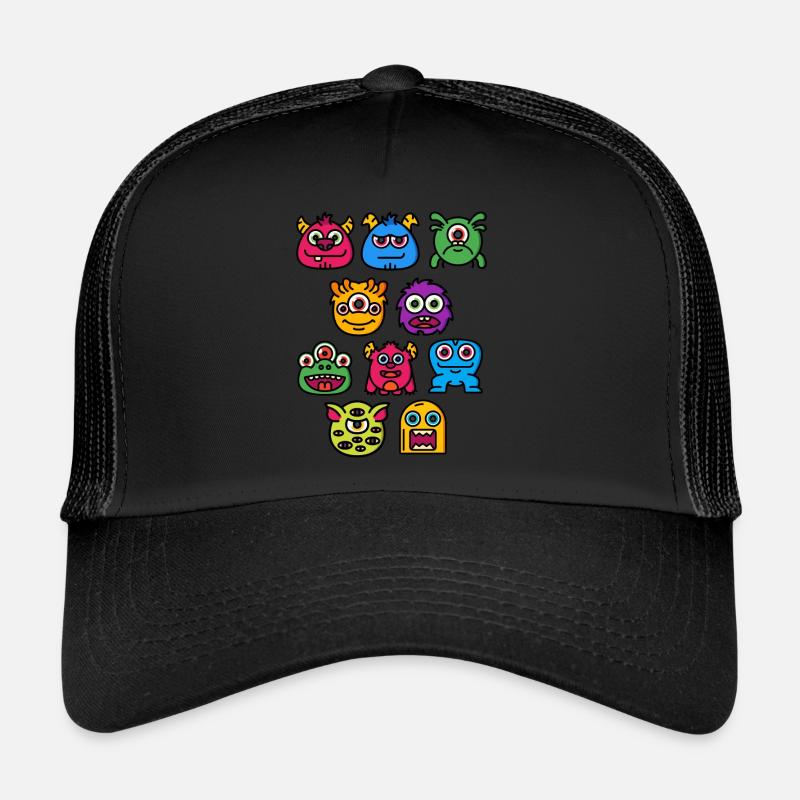 Halloween horror scary saying - Trucker Cap - black/black