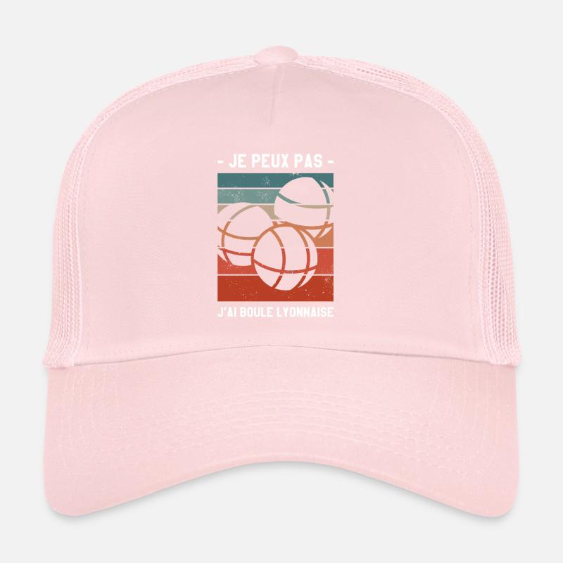 Je Peux Pas J'ai Boule Lyonnaise Pétanque Bocce Casquette trucker 