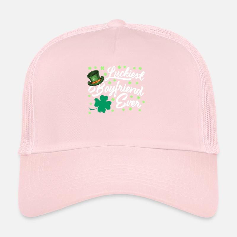 Petit ami le plus chanceux de tous les temps Saint-Valentin Casquette trucker 
