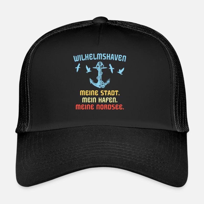 Wilhelmshavener Wilhelmshaven - Trucker Cap - Schwarz/Schwarz