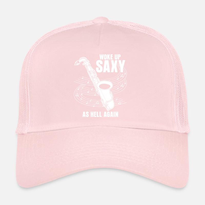 Saxophonist Jazz Musik Saxy Saxophone Trucker Cap