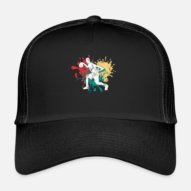 Basketball - Trucker Cap - Schwarz/Schwarz
