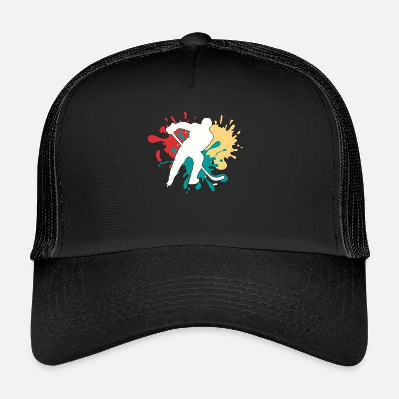 Eishockey - Trucker Cap - Schwarz/Schwarz