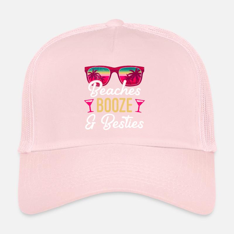 Plages Alcool Besties 2023 Vacances de printemps Casquette trucker 