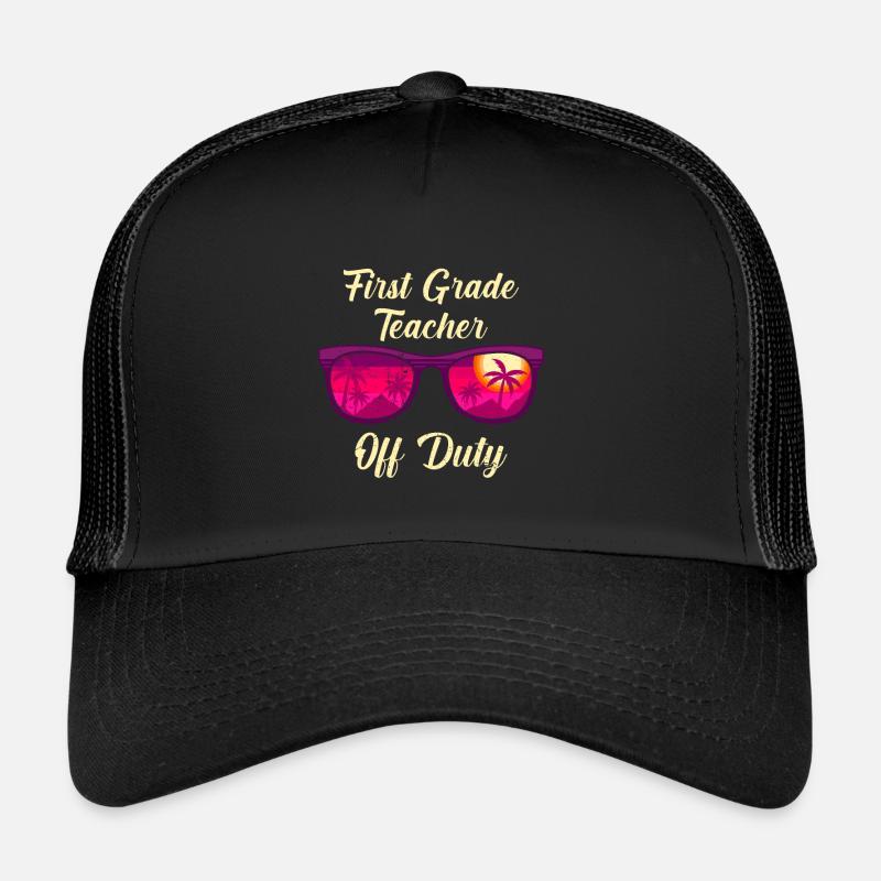 Professeur de classe de première classe en congé Professeur de vacances Casquette trucker 