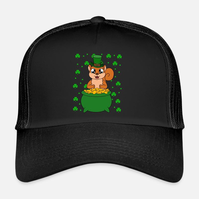 Écureuil Clover Saint-Patrick Casquette trucker 