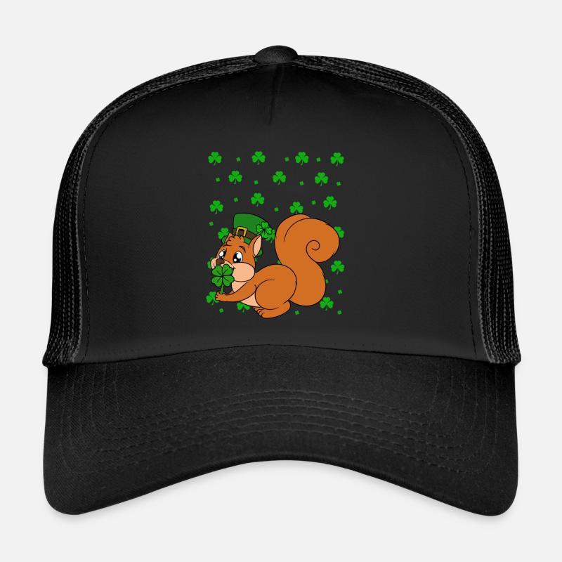 Écureuil Clover Saint-Patrick Casquette trucker 