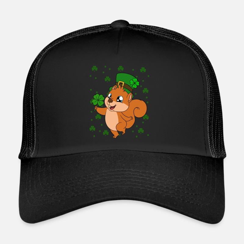 Écureuil Clover Saint-Patrick Casquette trucker 