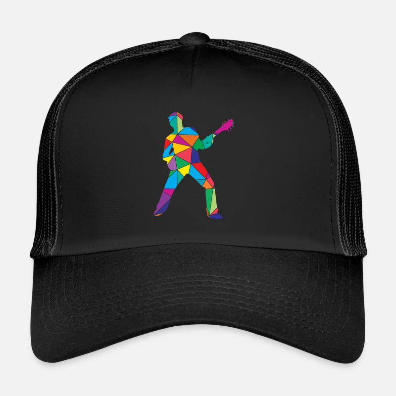 Gitarre Polygon Gitarristen Trucker Cap