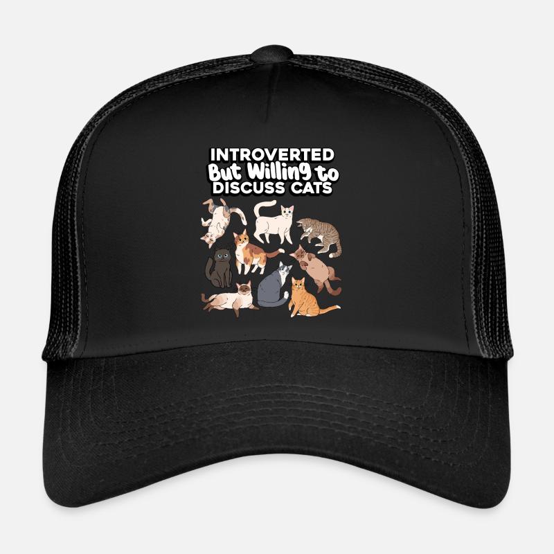 Chats introvertis, mais discutables Casquette trucker 