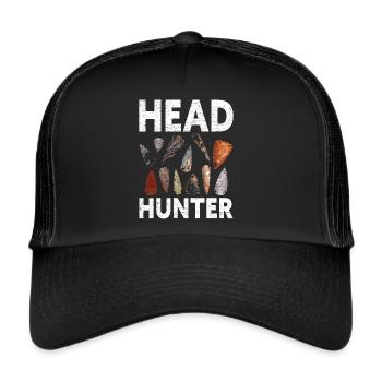 Pfeilspitze Arrowhead Hunter - Trucker Cap - Schwarz/Schwarz - Vorne