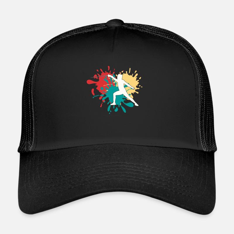 Fechten - Trucker Cap - Schwarz/Schwarz