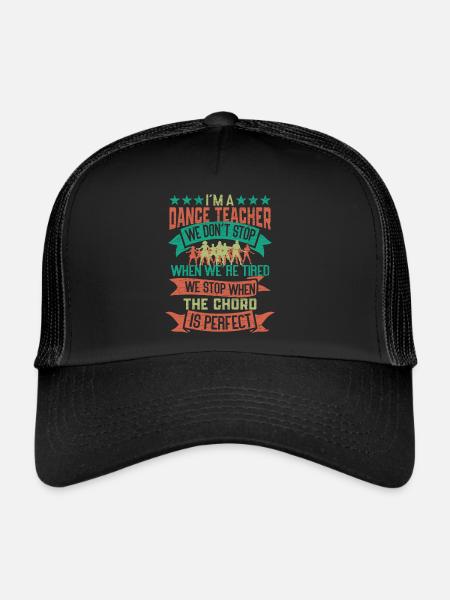 Tanzlehrer Tänzer Tanzen - Trucker Cap - Schwarz/Schwarz