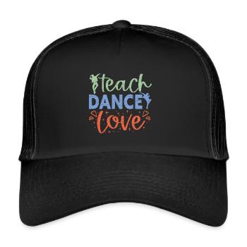 Tänzer Tanzlehrer - Trucker Cap - Schwarz/Schwarz - Vorne