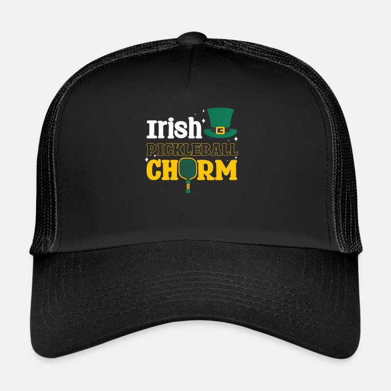 Joueur de pickleball Cadeau de chandail de la Saint-Patrick Casquette trucker 
