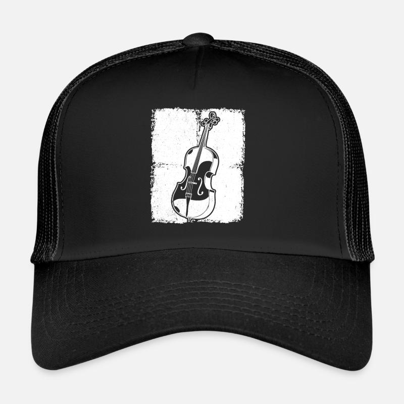 Cello Cellospieler Cellist - Trucker Cap - Schwarz/Schwarz