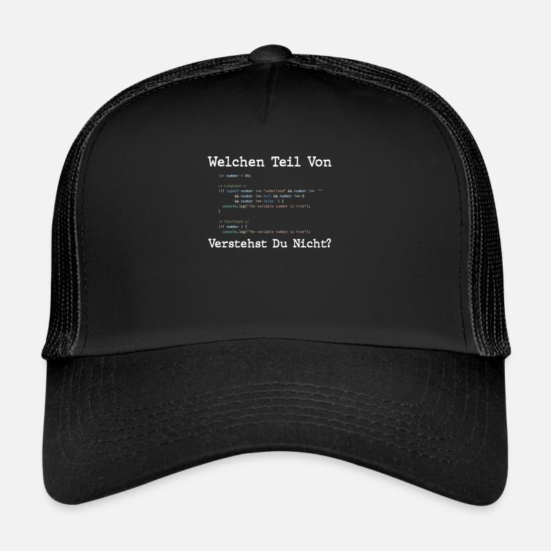 Welchen Teil Von Verstehst Du Nicht Programmierer Trucker Cap