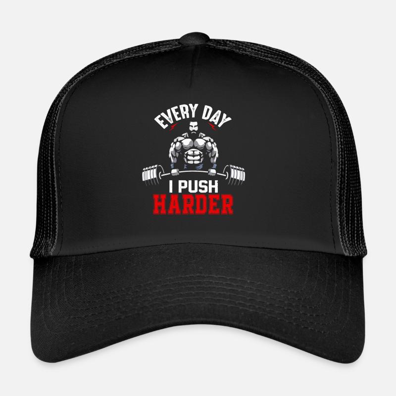 Plus chaque jour - Casquette trucker  - noir/noir