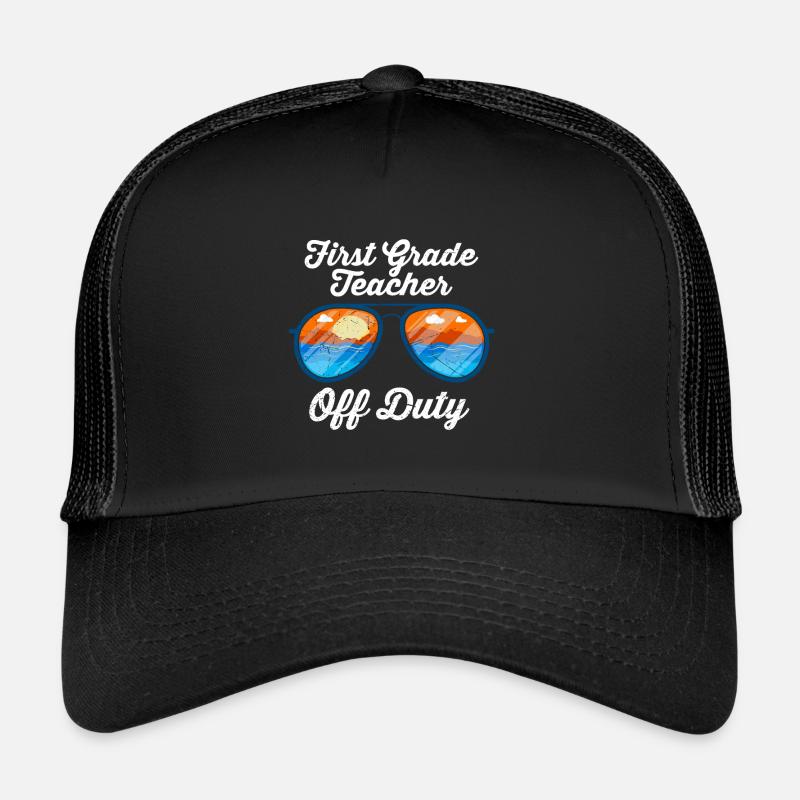 Professeur de classe de première classe en congé Professeur de vacances Casquette trucker 