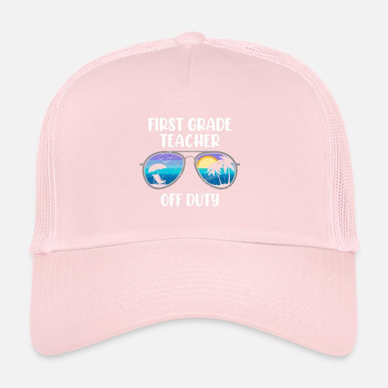 Professeur de classe de première classe en congé Professeur de vacances Casquette trucker 