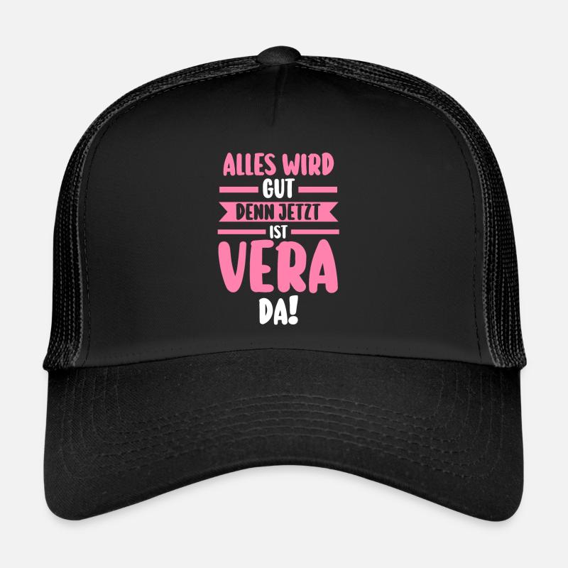 Vera - Trucker Cap - Schwarz/Schwarz