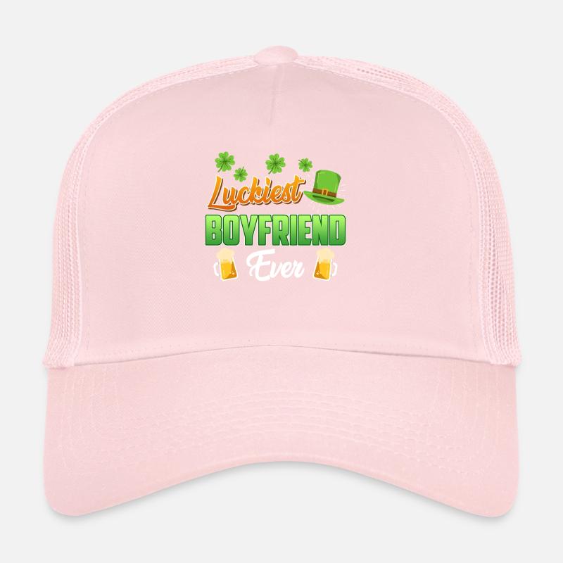 Le petit ami le plus chanceux de tous les temps La Saint-Patrick Casquette trucker 
