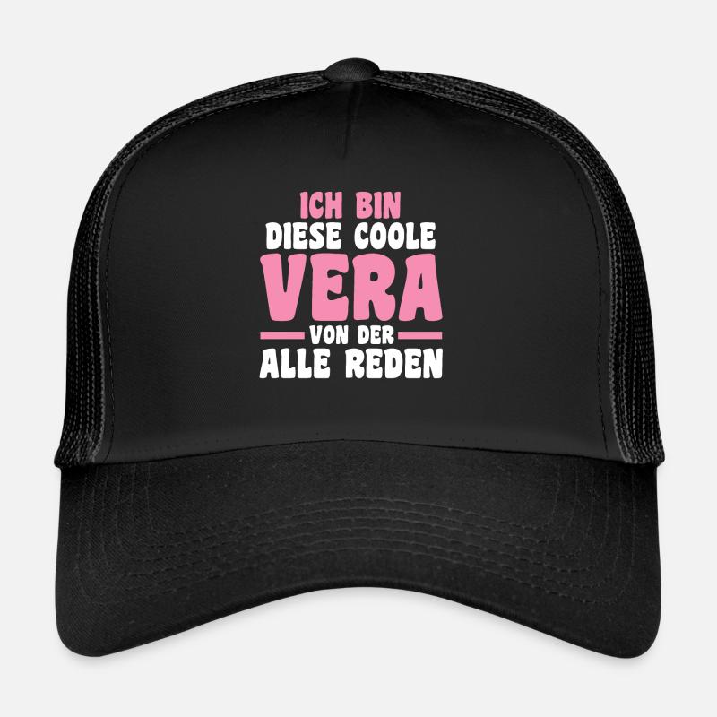 Vera - Trucker Cap - Schwarz/Schwarz