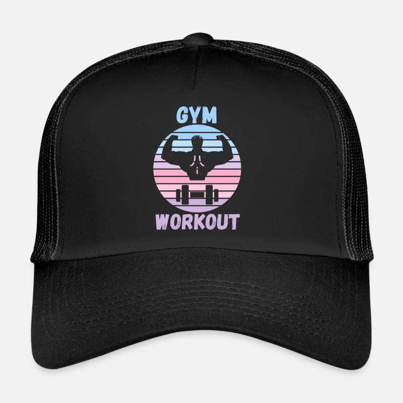 Gym Workout - Trucker Cap - black/black