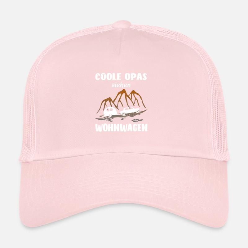 Wohnwagen Camping Opa Trucker Cap