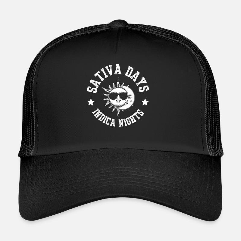 sativa days indica nights Casquette trucker 