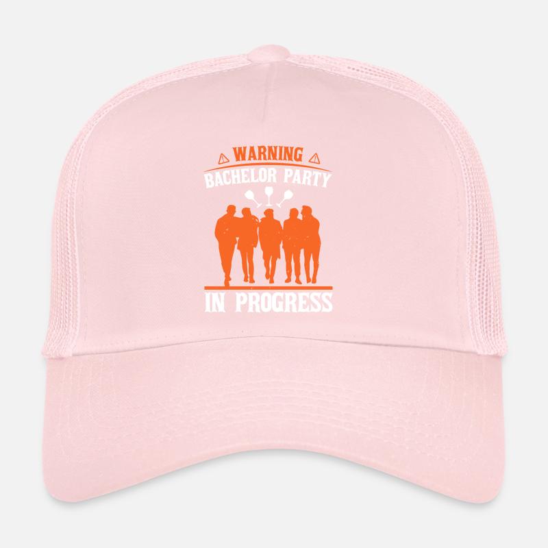 AVERTISSEMENT ENTERREMENT DE VIE DE GARÇON EN COURS Casquette trucker 