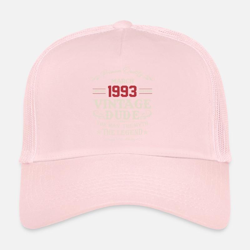 Mars 1993 Cadeau d’anniversaire vintage Casquette trucker 