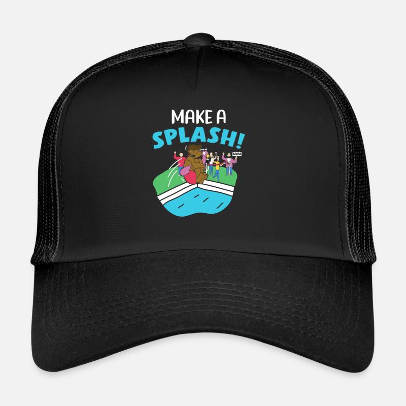 Make A Splash Pool Diving Swimming Sports Trucker Cap