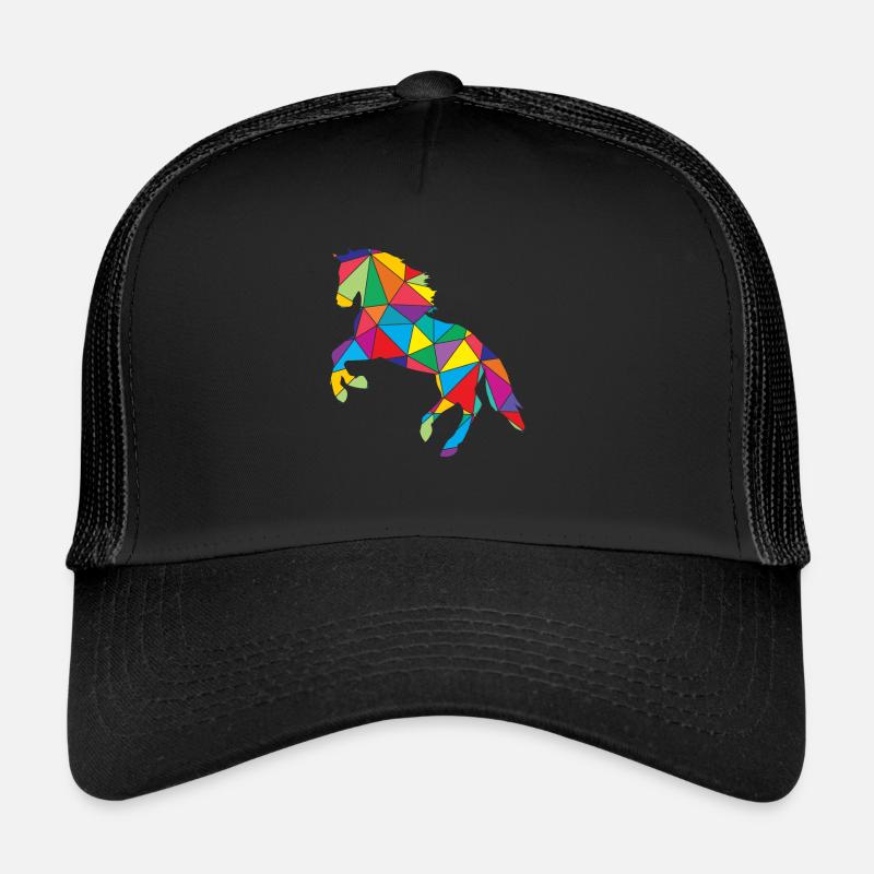 Cheval Polygone Chevaux de cheval Casquette trucker 