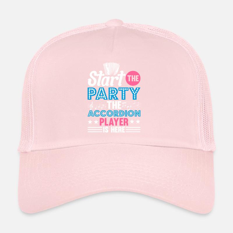Akkordeon Polka Ziehharmonika Quetschkommode Trucker Cap