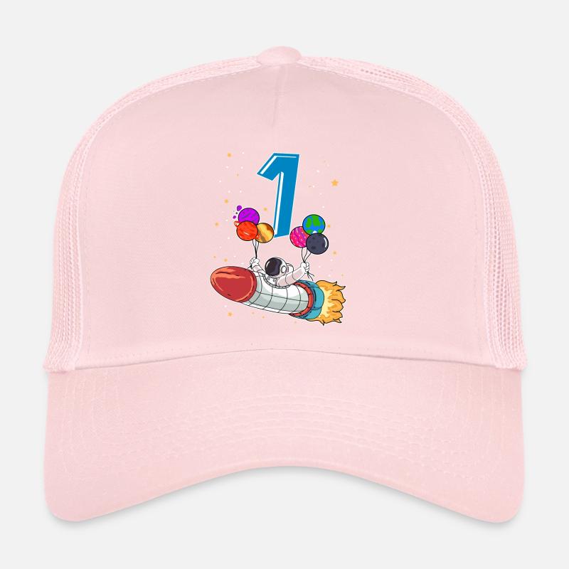 Astronaute 1 an Space Rocket 1er anniversaire Casquette trucker 