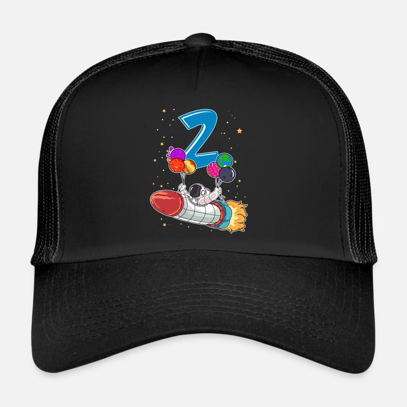 Astronaute 1 an Space Rocket 2e anniversaire Casquette trucker 